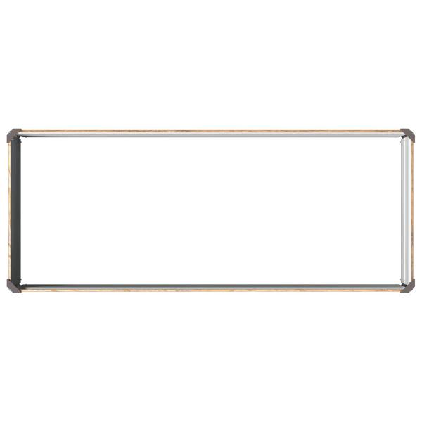 Hochbeet im Garten Holz Braun 100 x 40 x 24 cm Stahl