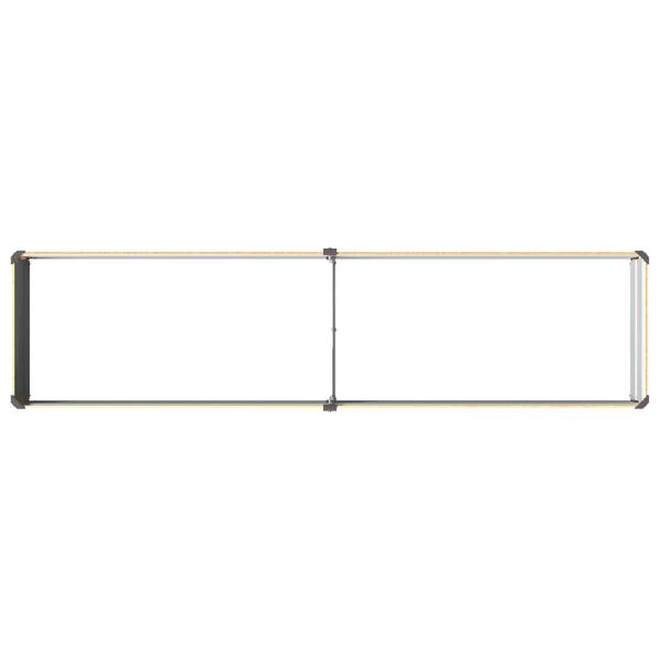 Hochbeet im Garten Holz Natur 160 x 40 x 24 cm Stahl