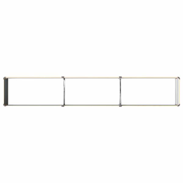 Hochbeet im Garten Holz Natur 240 x 40 x 24 cm Stahl