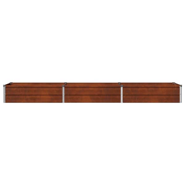 Hochbeet im Garten Rostig 240 x 40 x 24 cm Pappe