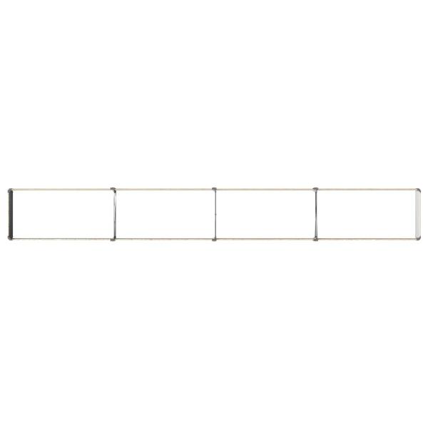 Hochbeet im Garten Holz Braun 320 x 40 x 24 cm Stahl