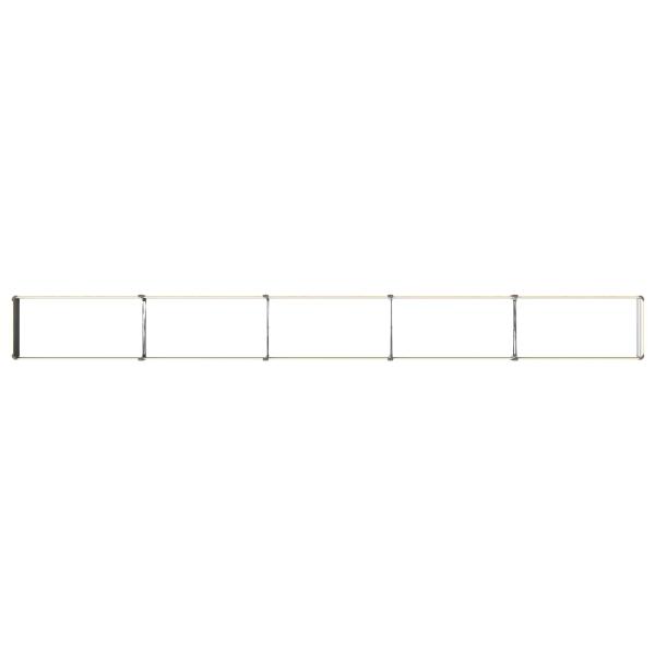 Hochbeet im Garten Holz Natur 400 x 40 x 24 cm Stahl