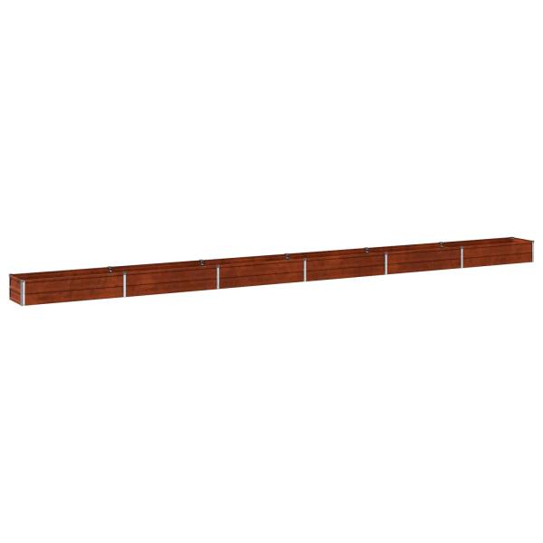 Hochbeet im Garten Wetterfeststahl 600 x 40 x 24 cm Stahl