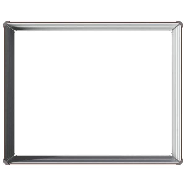 Hochbeet im Garten Braun 100 x 80 x 55 cm Stahl