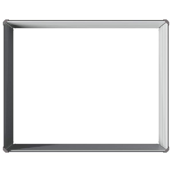 Hochbeet im Garten Anthrazit 100 x 80 x 55 cm Stahl
