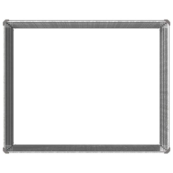 Hochbeet im Garten Verzinktes Silber 100 x 80 x 55 cm Stahl