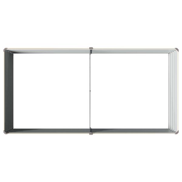 Hochbeet im Garten Elfenbein 163 x 80 x 55 cm Stahl
