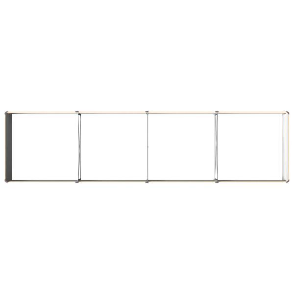 Hochbeet im Garten Holz Natur 321 x 80 x 55 cm Stahl