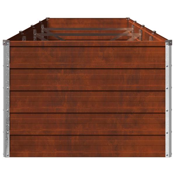 Hochbeet im Garten Wetterfeststahl 321 x 80 x 55 cm Stahl