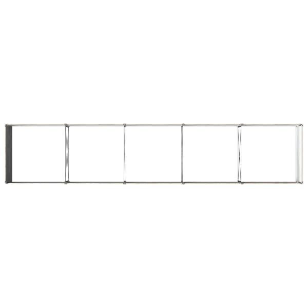 Hochbeet im Garten Holz Braun 400 x 80 x 55 cm Stahl