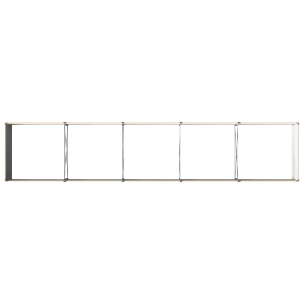 Hochbeet im Garten Holz Natur 400 x 80 x 55 cm Stahl