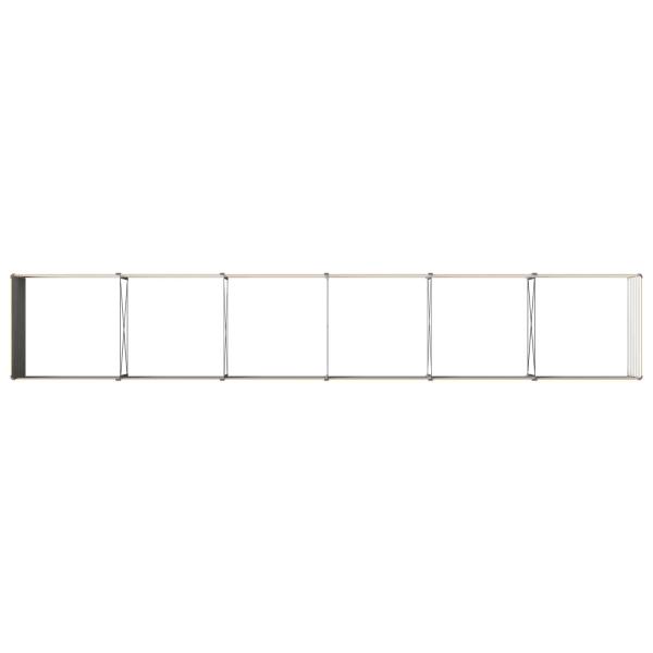 Hochbeet im Garten Holz Natur 480 x 80 x 55 cm Stahl