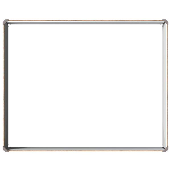 Hochbeet im Garten Holz Braun 100 x 80 x 24 cm Stahl
