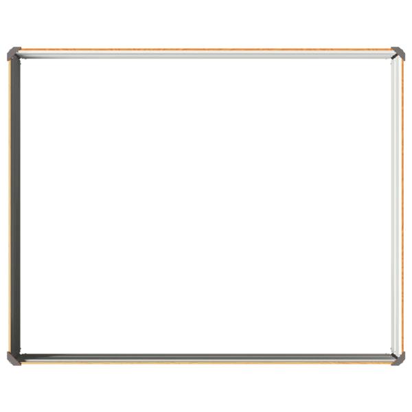 Hochbeet im Garten Holz Natur 100 x 80 x 24 cm Stahl