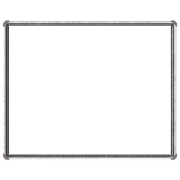Hochbeet im Garten Verzinktes Silber 100 x 80 x 24 cm Stahl