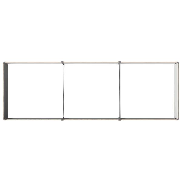Hochbeet im Garten Holz Braun 240 x 80 x 24 cm Stahl