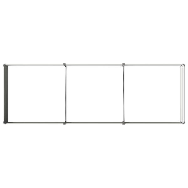Hochbeet im Garten Grau 240 x 80 x 24 cm Stahl