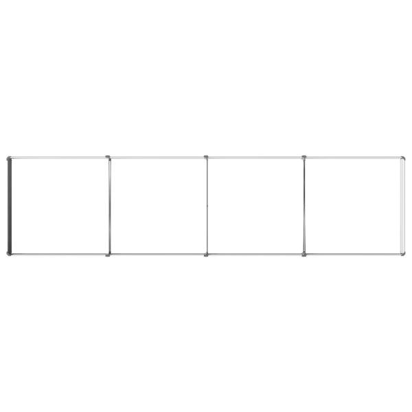 Hochbeet im Garten Grau 320 x 80 x 24 cm Stahl