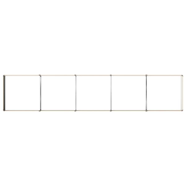 Hochbeet im Garten Holz Natur 400 x 80 x 24 cm Stahl