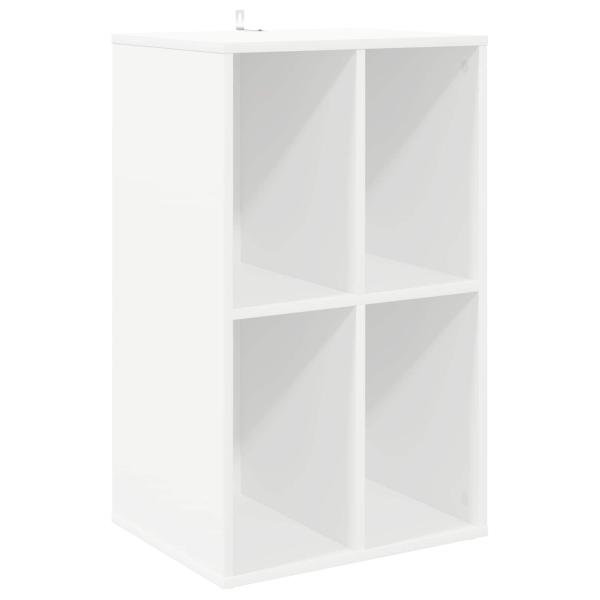 Schallplattenschrank Wei? 44,5 x 36,5 x 74,5 cm Holzwerkstoff