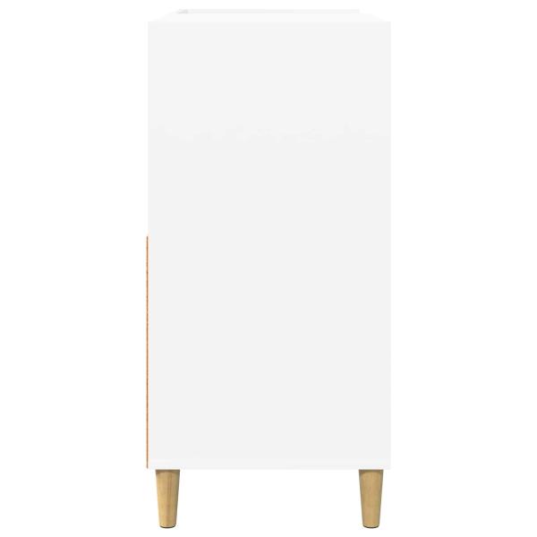 Plattenspieler Stand Wei? 82 x 39,5 x 82,5 cm Holzwerkstoff