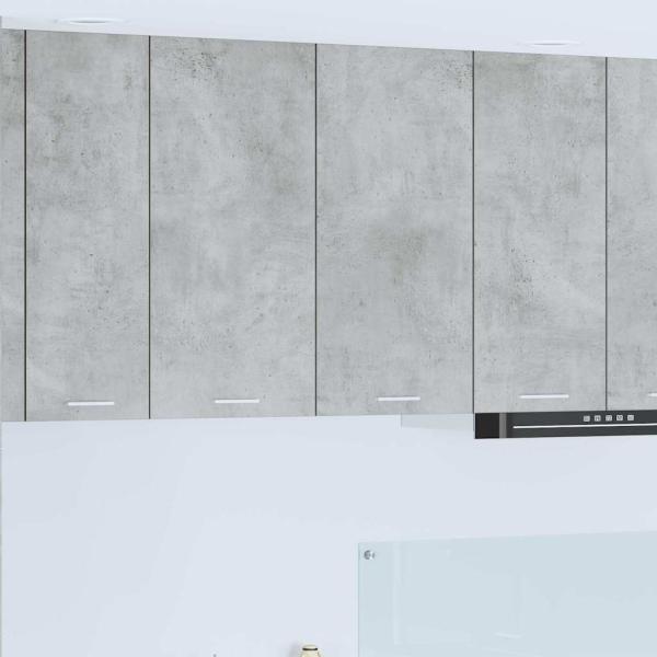 ARDEBO.de - H?ngeschrank Betongrau 80 x 31 x 80 cm Holzwerkstoff