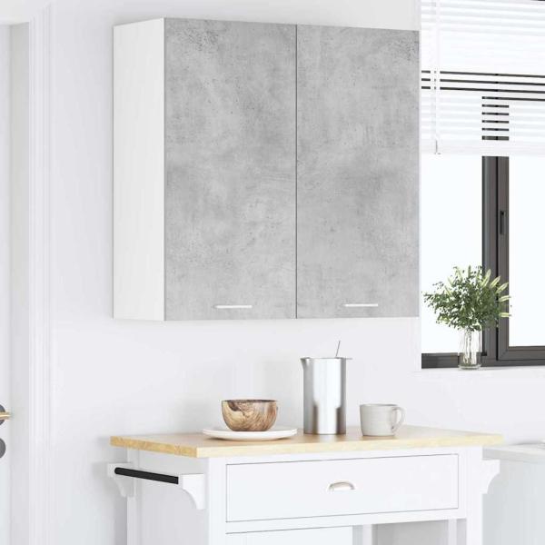H?ngeschrank Betongrau 80 x 31 x 80 cm Holzwerkstoff