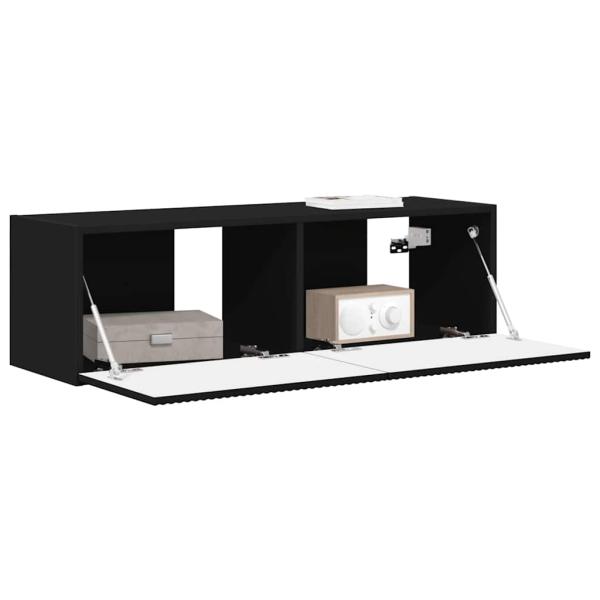TV-Wandschrank 98 x 31 x 29,5 cm Schwarz Holzwerkstoff