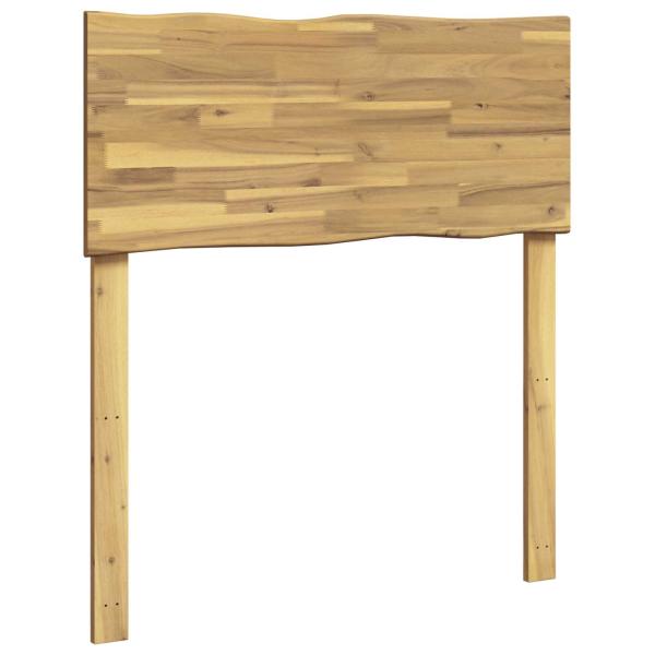 Kopfteil mit Live Edge ROSTOCK Weiß 80 cm Massivholz Akazie