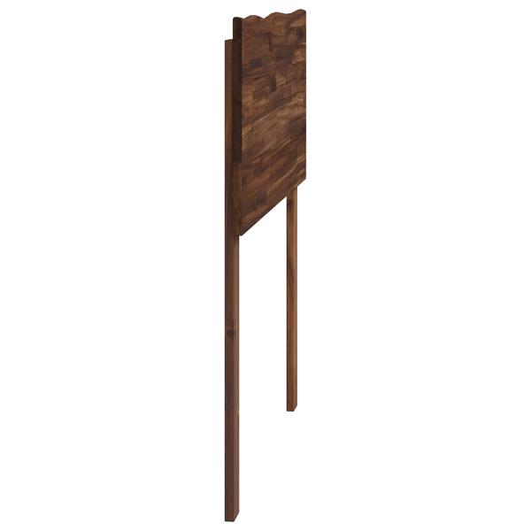 Baumkanten-Kopfteil ROSTOCK Dunkelbraun 80 cm Massivholz Akazie