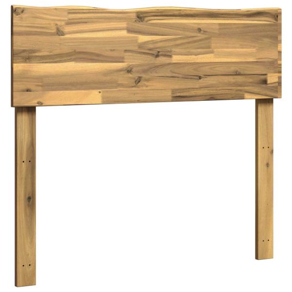 Kopfteil mit Live Edge ROSTOCK Weiß 75 cm Massivholz Akazie