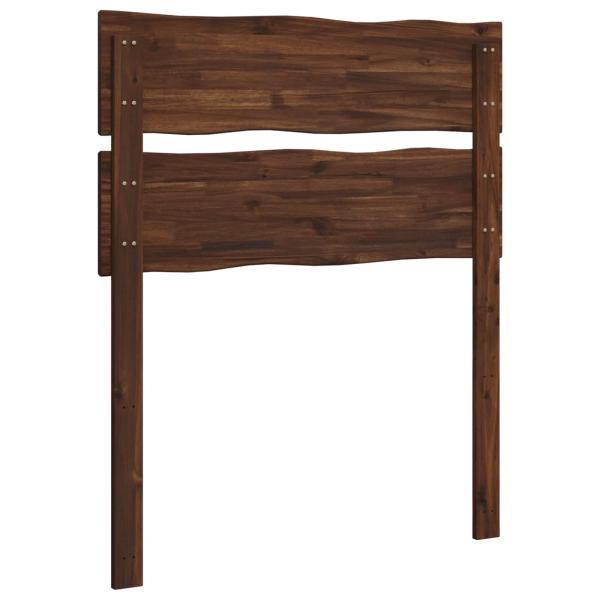 Kopfteil mit Live Edge ROSTOCK Dunkelbraun 80 cm