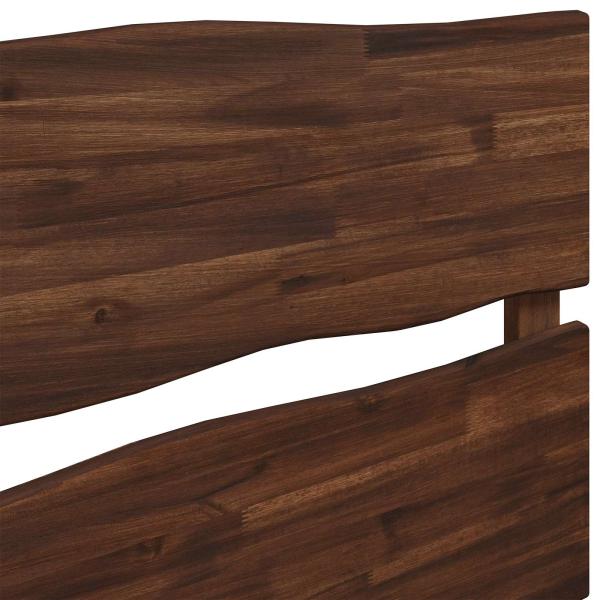 Kopfteil mit Live Edge ROSTOCK Dunkelbraun 75 cm
