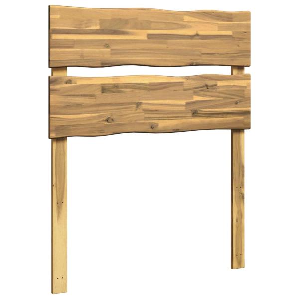 Kopfteil mit Live Edge ROSTOCK Weiß 75 cm Massivholz Akazie