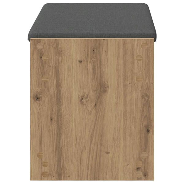 Schuhbank mit Kissen Artisan-Eiche 83 x 38 x 45 cm