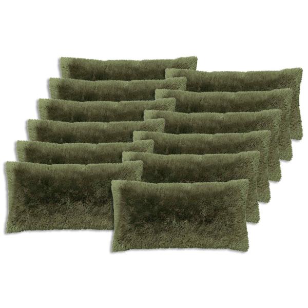 Kissen mit Kissen HEERLEN 12 Stk. Grün PV Fleece