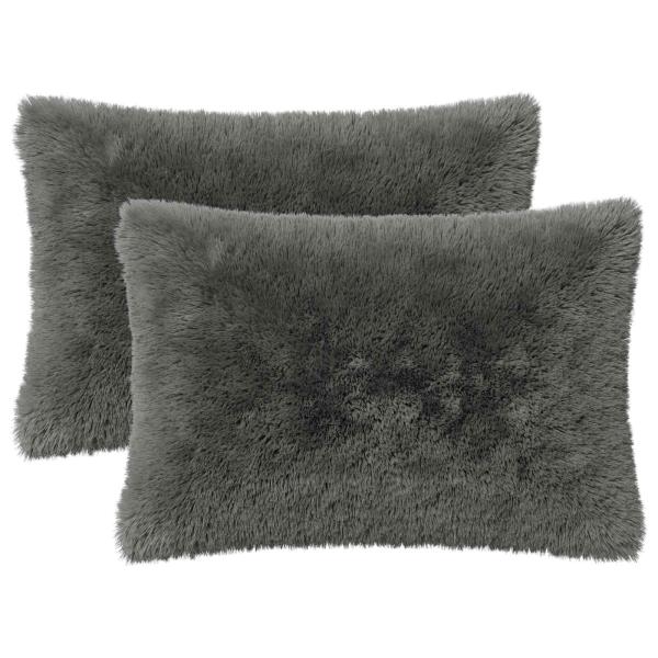 Kissen mit Kissen HEERLEN 2 Stk. Hellgrün PV Fleece