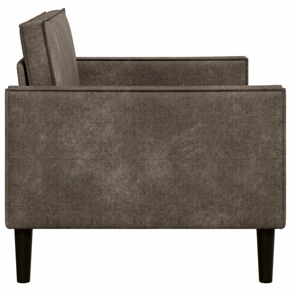 XL-Sessel Dunkelgrau Kunstwildleder