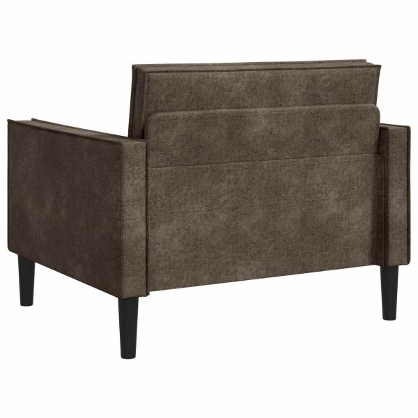 XL-Sessel Dunkelgrau Kunstwildleder