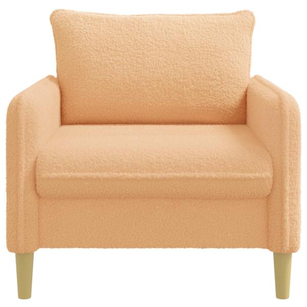 XL-Sessel Beige Bouclé