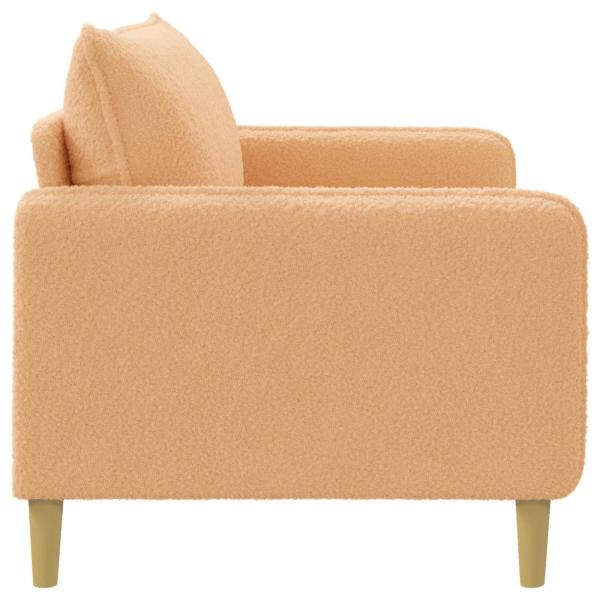 XL-Sessel Beige Bouclé