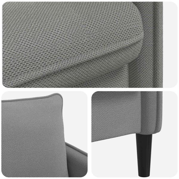 XL-Sessel Dunkelgrau Samt