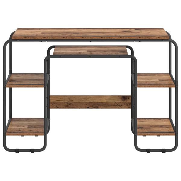 Schreibtisch mit Stauraum Altholz 113,5 x 52 x 75,5 cm