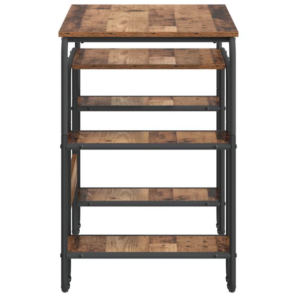 Schreibtisch mit Stauraum Altholz 113,5 x 52 x 75,5 cm