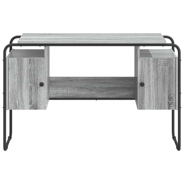 Schreibtisch mit Stauraum Sonoma-Grau 120 x 50,5 x 75,5 cm