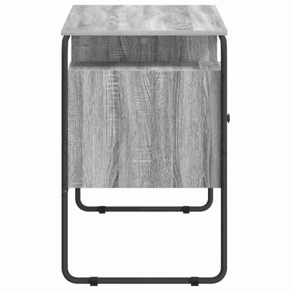 Schreibtisch mit Stauraum Sonoma-Grau 120 x 50,5 x 75,5 cm