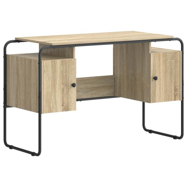Schreibtisch mit Stauraum Sonoma-Eiche 120 x 50,5 x 75,5 cm