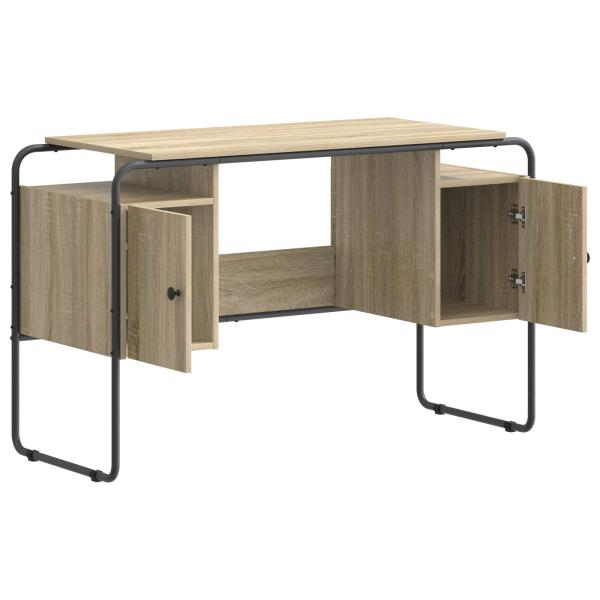Schreibtisch mit Stauraum Sonoma-Eiche 120 x 50,5 x 75,5 cm