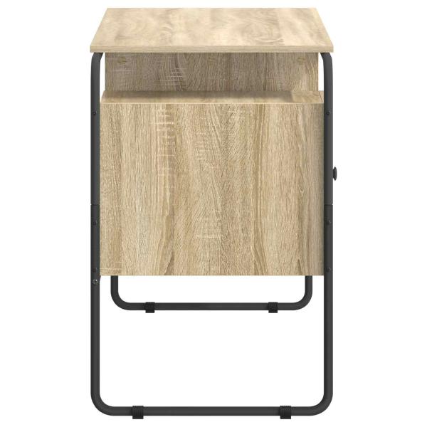 Schreibtisch mit Stauraum Sonoma-Eiche 120 x 50,5 x 75,5 cm