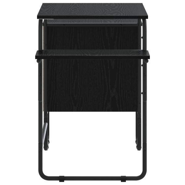 Schreibtisch mit Stauraum Schwarz Eichen-Optik 120 x 50 x 75 cm